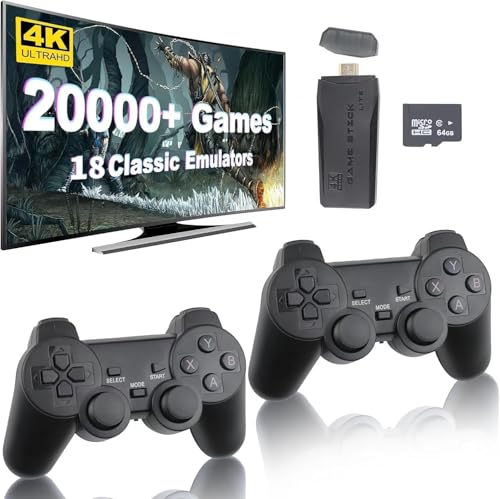 Wireless Retro Handheld Game Console, Built-in 20,000+ Plug-and-Play Retro Video
