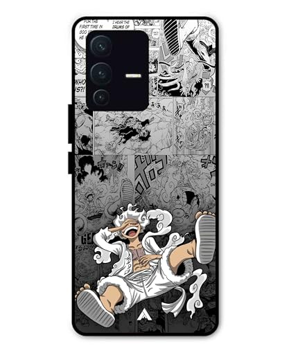 Image of Premium Anime 2 Case for Vivo v23 Pro (Glossy Finish) Soft-Touch Metal TPU Back Cover, Shockproof, Designer, Aesthetic Mobile Phone Case