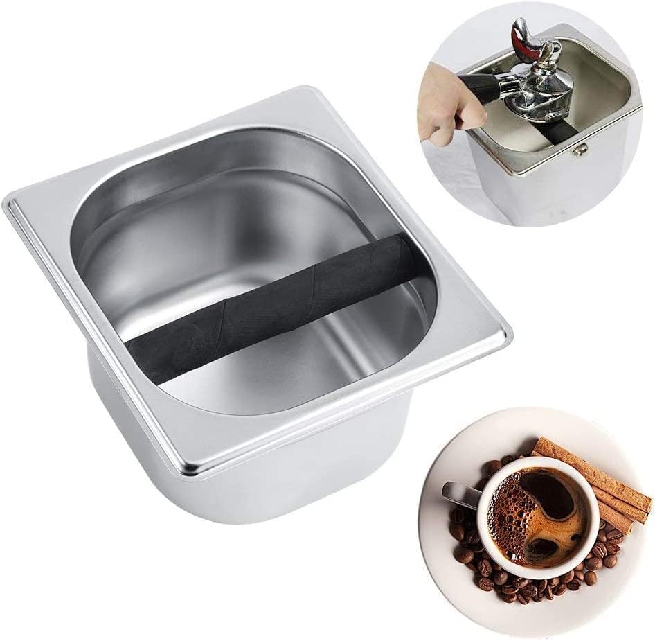 Contenitore Portafiltro Caffè PORFOYO - Knock Box 2 In 1, ABS E Silicone, Facile Da Pulire Per Bar E Casa - Foto 4