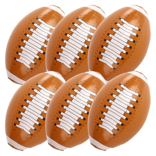 Shindel Inflatable Beach Balls, 16 Inch Large Blow Up Footballs Pool Toys for Party Supplies Decorations for Kids Birthday Summer Beach Water Games