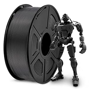 SUNLU PLA Filament 1.75mm 3D Printer Filament PLA 1kg Spool (2.2lbs), Dimensional Accuracy of +/- 0.02mm PLA Black