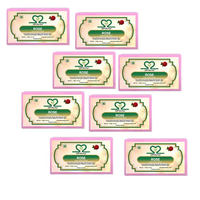 Image of Pure Handmade Rose Soap (8 x 125 g)