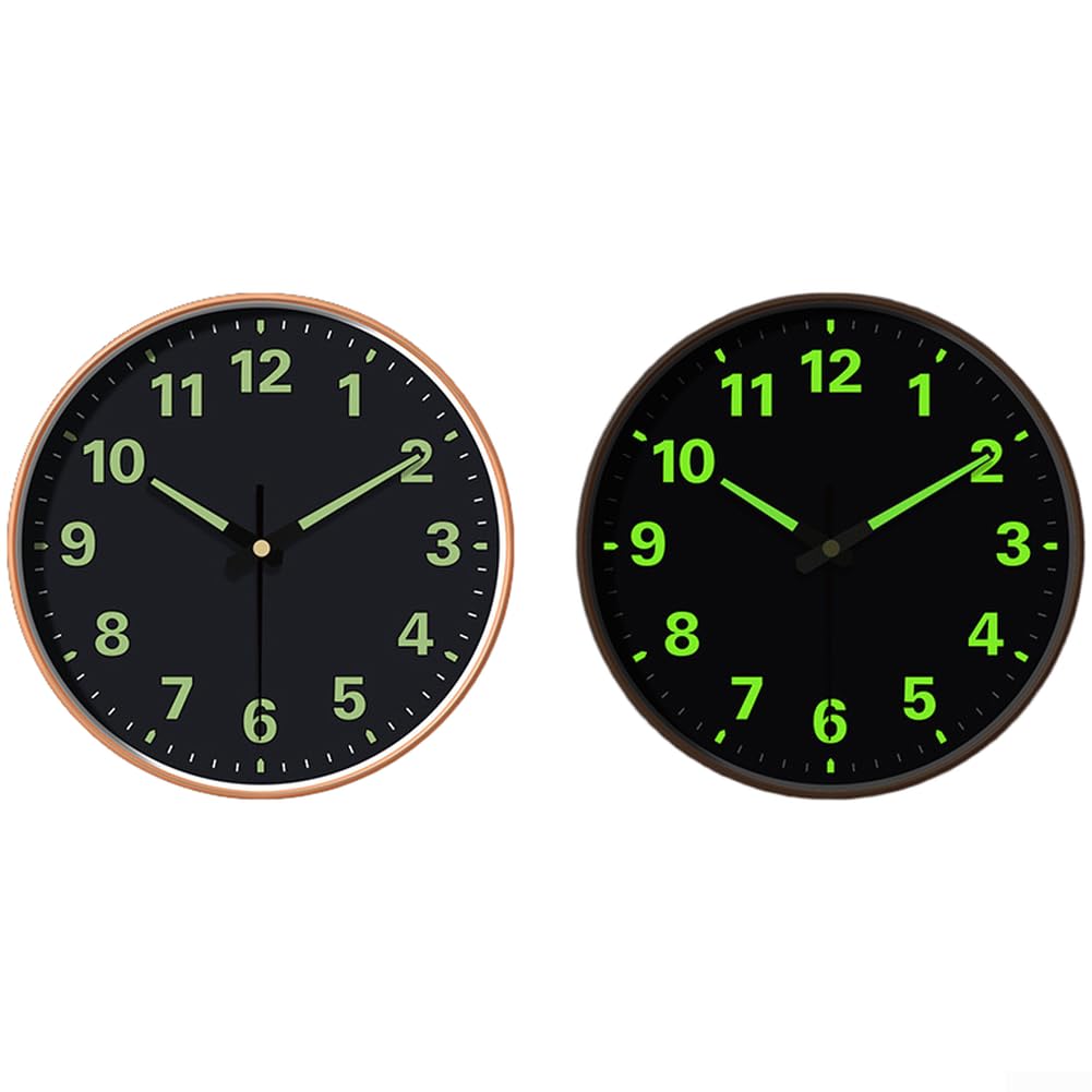 Horloge murale à quartz silencieuse ronde pour chambre à coucher et bureau zen