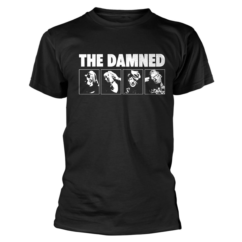 Plastic Head Unisex Black Plastichead The Damned Headshots T Shirt Xl