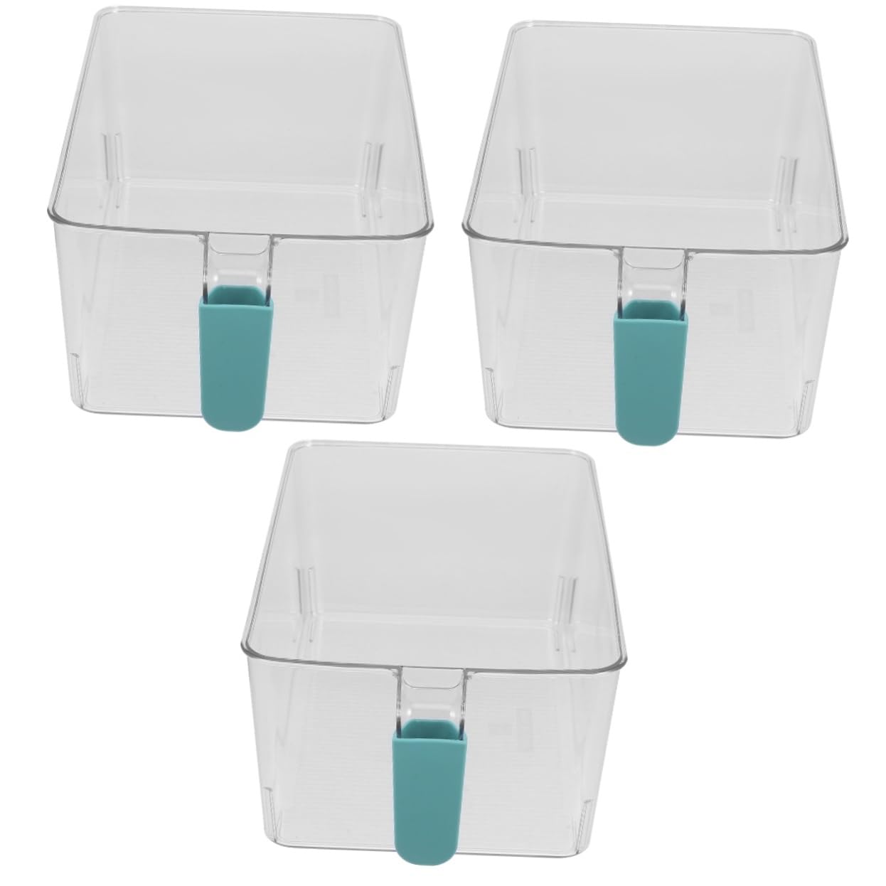 PRETYZOOM 3piezas Contenedor De Almacenamiento De Alimentos Tapa Caja De Organizador Para Refrigerador De Gran Capacidad Para Cocina y Conservación De Verduras y Frutas