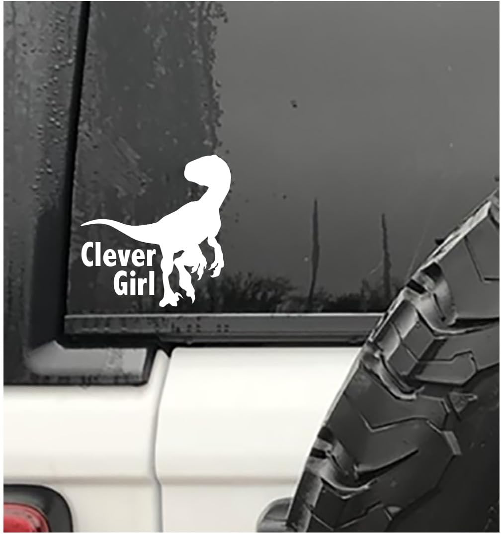 Amazon.com: Clever Girl Raptor Vinyl Decal CAR Truck Window Bumper ...