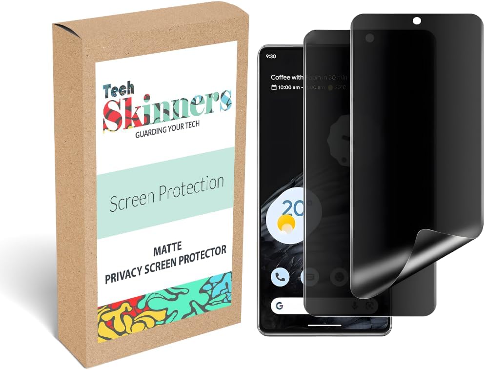 Tech Skinners [2 PCS] Matte Anti-Spy Privacy Screen Protector [Not Glass] For (Google Nexus 4)