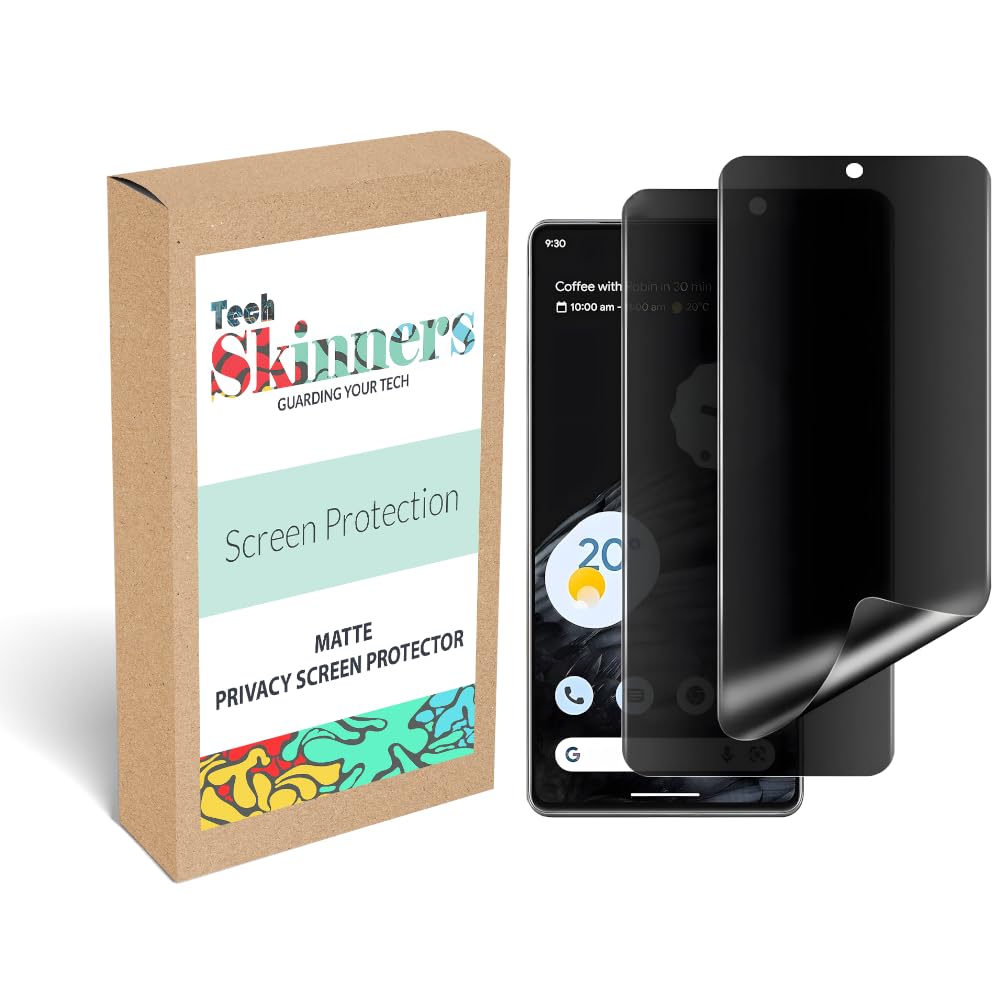 Tech Skinners [2 PCS] Matte Anti-Spy Privacy Screen Protector [Not Glass] For (Google Nexus 4)