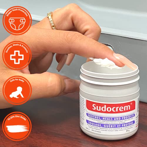 Sudocrem Crème antiéruption cutanée pour bébé, apaise, guérit et