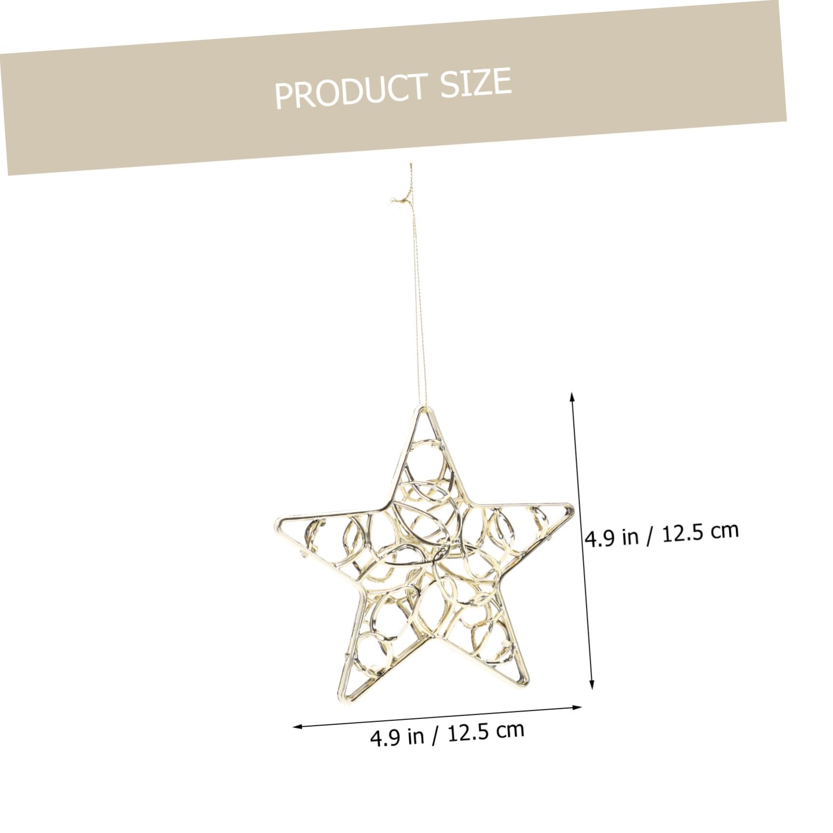 Ciieeo 18 Pcs Pendentif Flocon De Neige De Noël Décoration De Fête Sapin De Noël Décoration D'intérieur Décor d'arbre De Décoration D'étoile De Flocon De Neige De Plastique