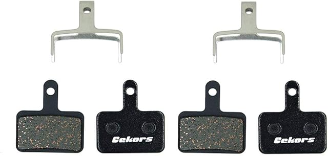 Gekors 2 Pairs Disc Brake Pads for Shimano/Tektro/TRP, Semi-Metallic