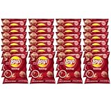 Lay's Ketchup Potato Chips; Vending Machine Snack; Canadian Chips; For Sharing; 40g/1.4 oz (Pack of 25) Shipped from Canada