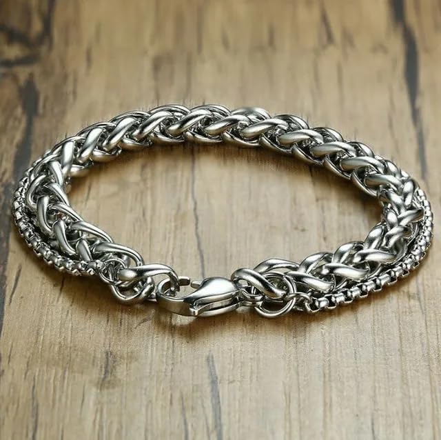 Image of Salty Alpha Anti Tarnish Bracelet for Men | Hand Bands for Boys | Wrist Bracelets for Man | Fashion Jewellery Accessories | Stylish Minimal Jewelry | Gift for Marriage, Birthday, Anniversary