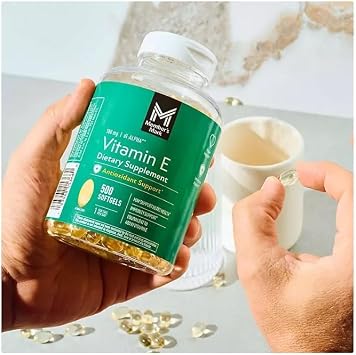 Vitamin E Softgels, 180 mg, 500 ct.