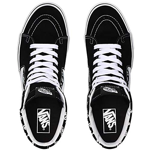 Vans Vans Mens Old Skool Unisex Low Top Sneaker (Sk8 Hi Black/True White, Numeric_11_Point_5)