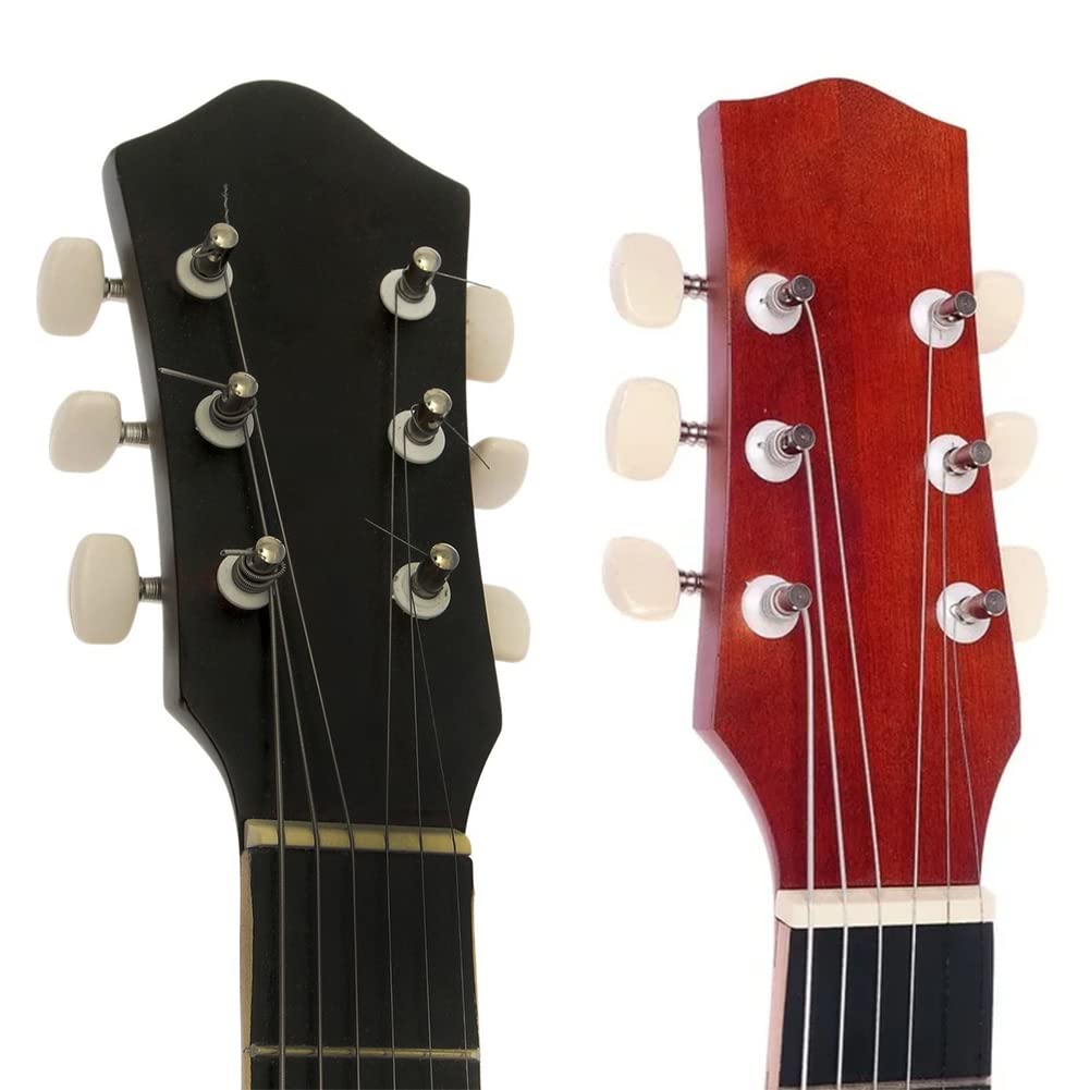 Meccaniche Per Chitarra Musiclily Set L3+R3 - Per Chitarre Elettriche/Acustiche, Nero, Ratio 1:15