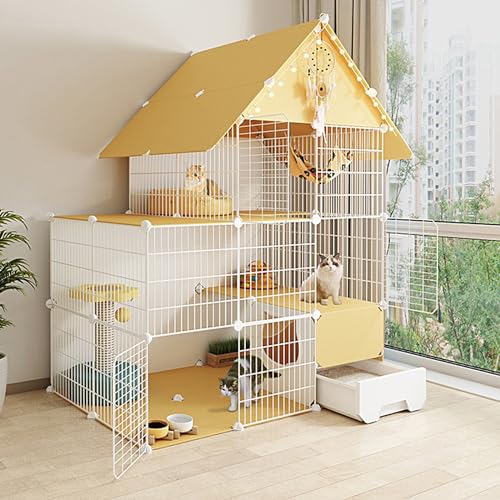 Villa pour chats multi-niveaux résolvant le manque d'espace de vos félins