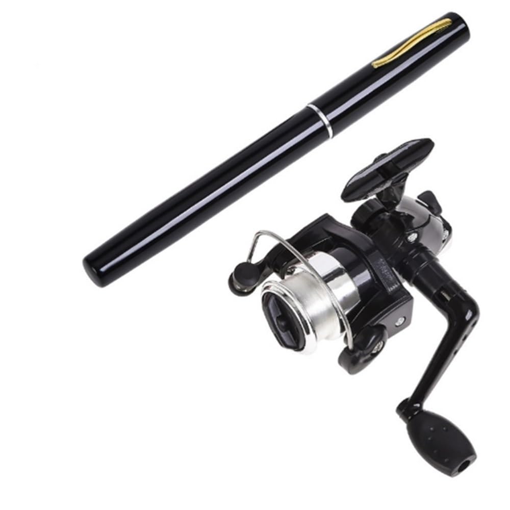 Wędka, Pen Fishing Rod Kit Ultimate Telescopic Rod & Reel Combo for On-The-Go Anglers, Perfect for Saltwater to Freshwater Adventures