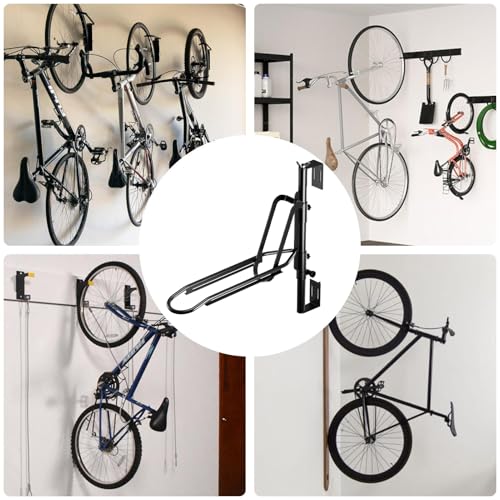 Gancho para bicicleta con fijación a la pared ajustable para evitar golpes y caídas 5