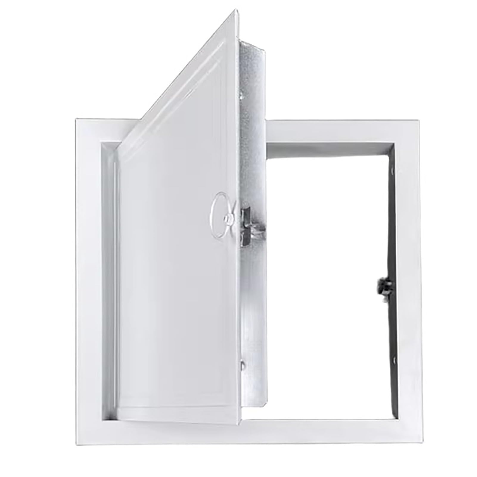 Genérico Puertas de Acceso de aleación de Aluminio con Anilla de tracción, Tapa para Panel de Acceso a Pared y Techo, Placa de Cubierta para Orificio de Puerta de Servicio de plomería de át