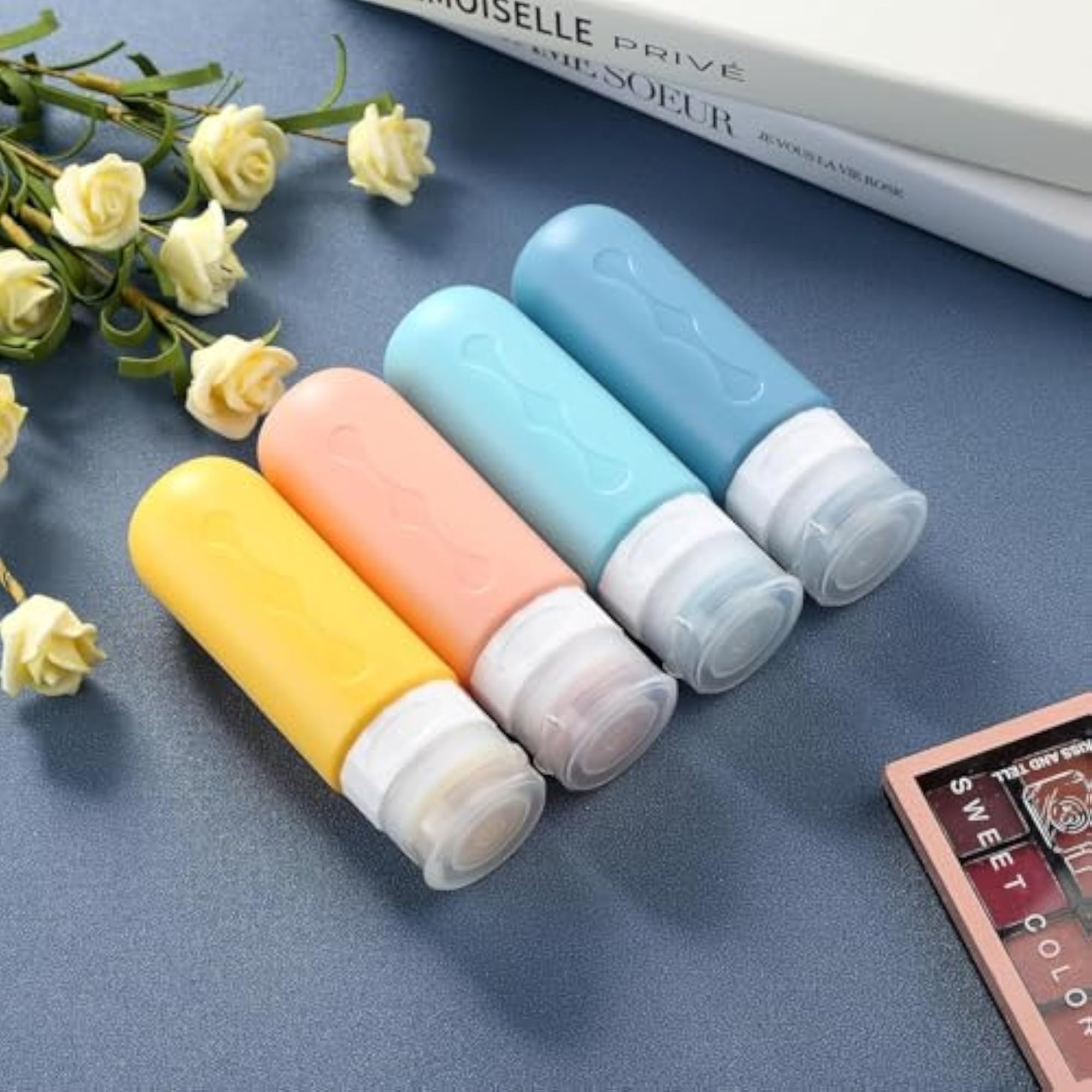 Travel Refillable Squeezable Bottles, TSA Approved, 4 Pack