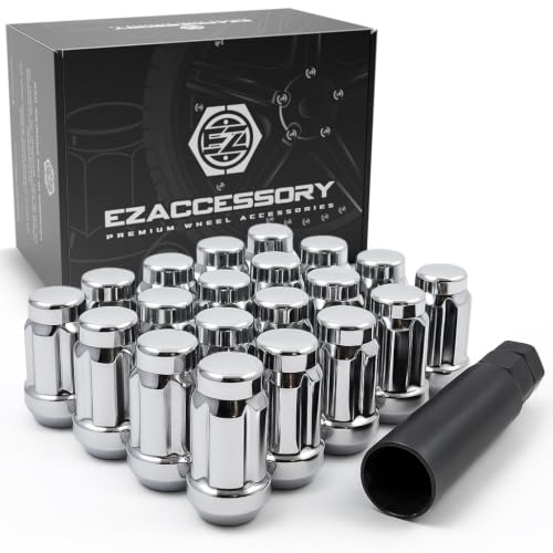 Image of 20 Spline Drive Small Diameter 12x1.5 Chrome Lug Nut Kit with Key