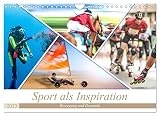 Sport als Inspiration (Wandkalender 2023 DIN A4 quer), Calvendo Monatskalender