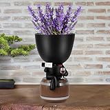 Wnsamodyy Funny Wine Planter Pot with Relaxed Pose on Sofa Base Small Plant Pots - Resin Succulent Pot with Drainage, Cute Indoor Plant Pot, Small Planter Gift for Women, Unique Desk Home Decor