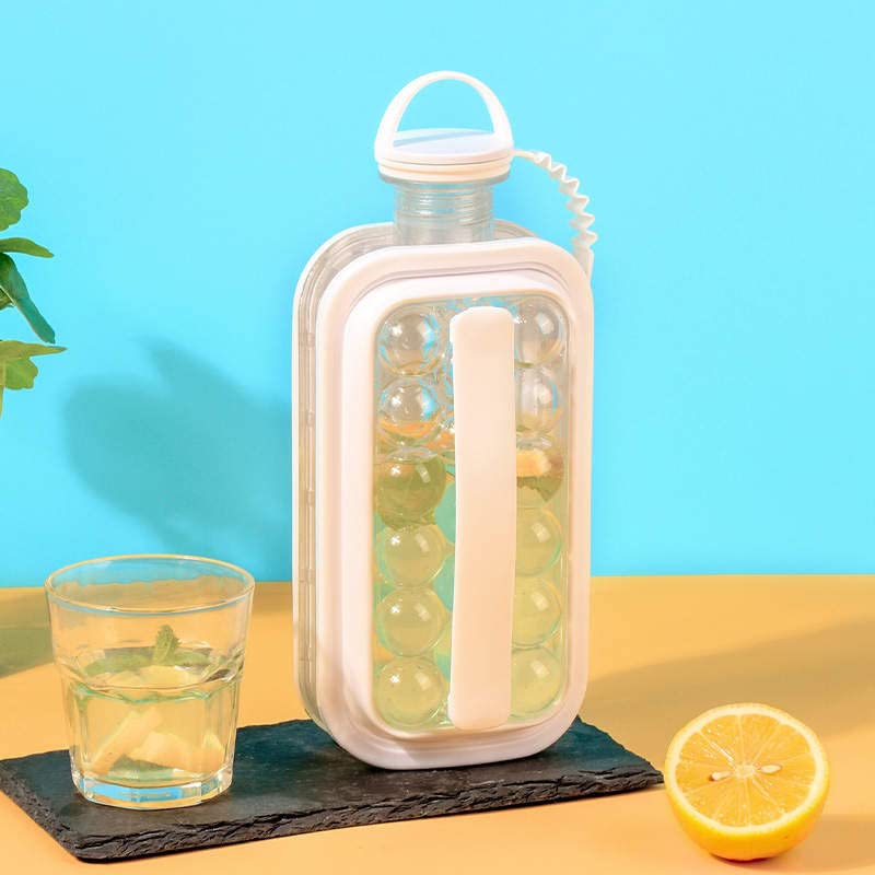 Uncork & Uncap 2-in-1 Ball Maker Ice Cube Tray & Water Bottle miniatura 5