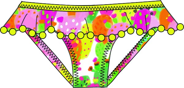 Tuc Tuc Funcactus Bragas de Bikini para Bebés