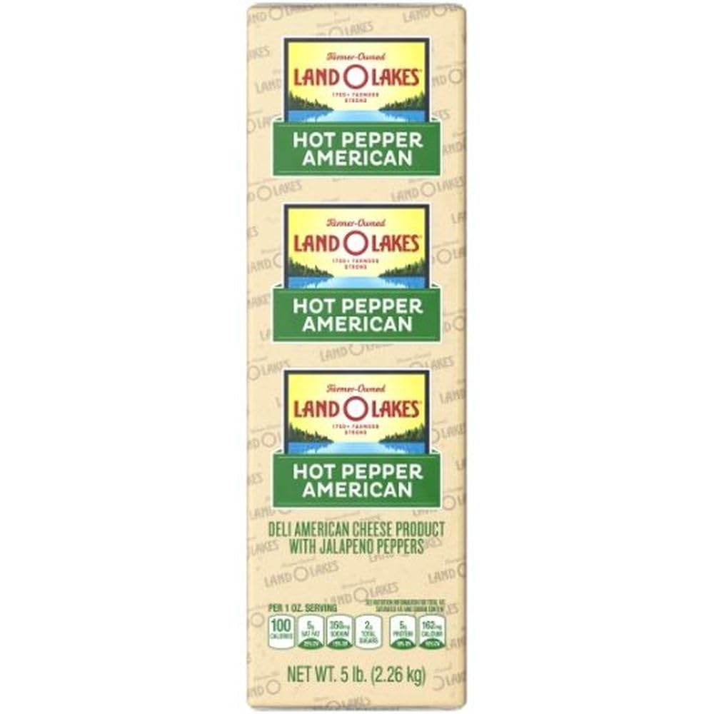 Land O Lakes Hot Pepper Deli American Cheese Product, 5 lb - 2 per case