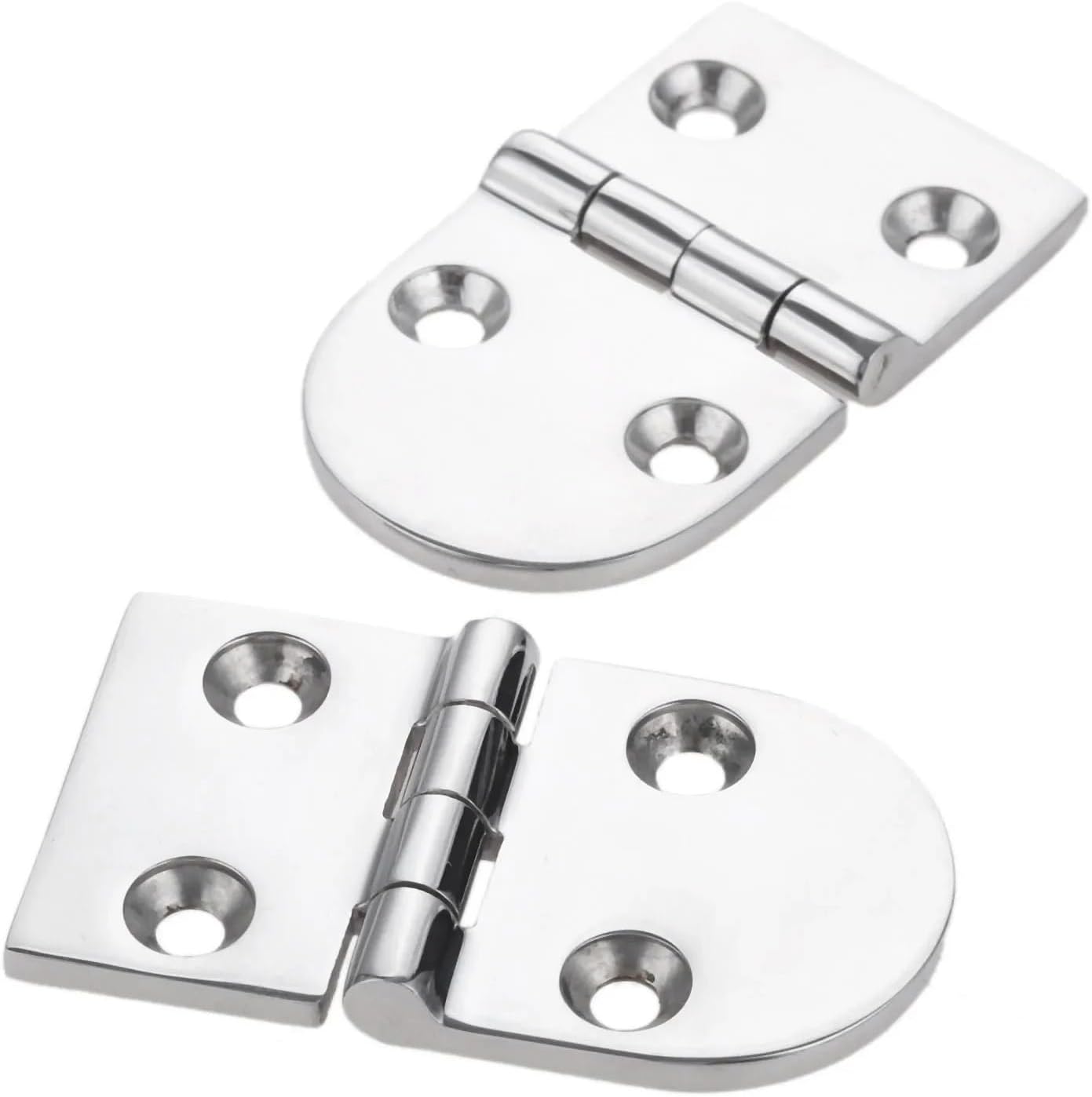 1Pc Heavy Duty 316 Stainless Steel Boat Door Cabin Stamp Strap Hinge Hardware 4 Hole Universal Boats Accessories
