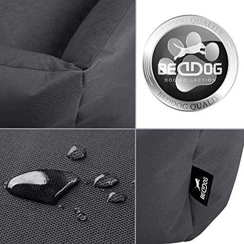BedDog Hundebett Zara, Hundekissen mit abziehbaren waschbaren Bezug, Hundekorb, Hundesofa, für kleine Hunde, S