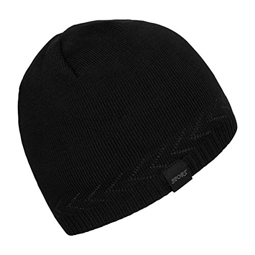 OMECHY Mens Winter Warm Knitting Hats Plain Skull Beanie Cuff Toboggan Knit Cap - Thumbnail 4