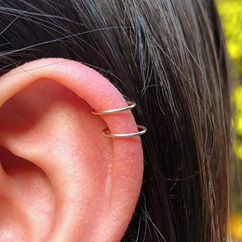 6mm Mini Gold Cartilage Helix Hoop Earrings for Women