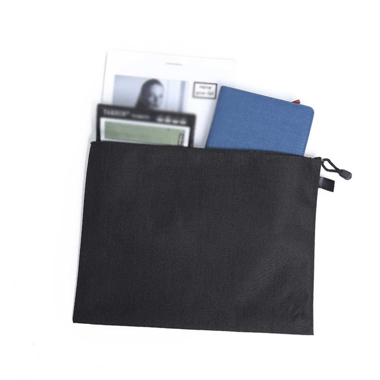 10 piezas Organizadoras con Cremallera Resistentes al Agua de Oxford para Documentos y Papelería para Oficina y Escuela Colores Mixtos