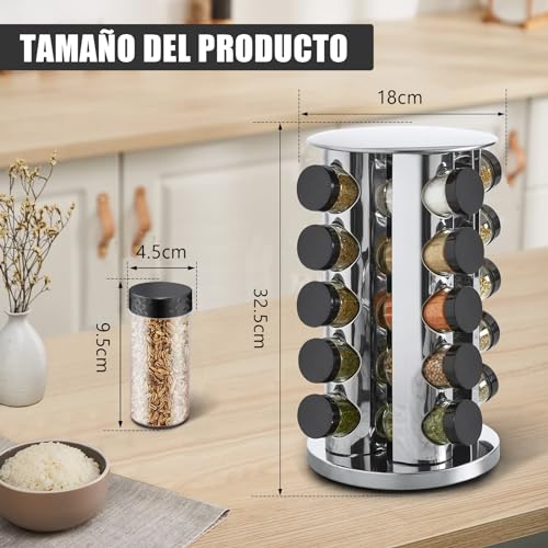 La Mejor review de Especiero giratorio cocina más recomendados. 25 Imagen adicional