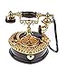 MHTCJ Music Box, Telefon glänzendes Weinlese-Dial Shaped Music Box Schwarz Modell Music Box for Home Office-Dekor-Kind-Geschenk-Spielzeug (Color : Black)