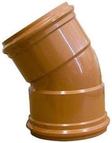 110mm Underground Drainage 45deg Double Socket Bend - Pipelife