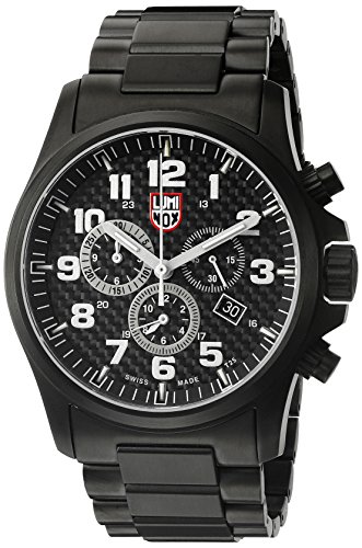 LUMI-NOX 1942 - Reloj, Correa de Acero Inoxidable Color Gris