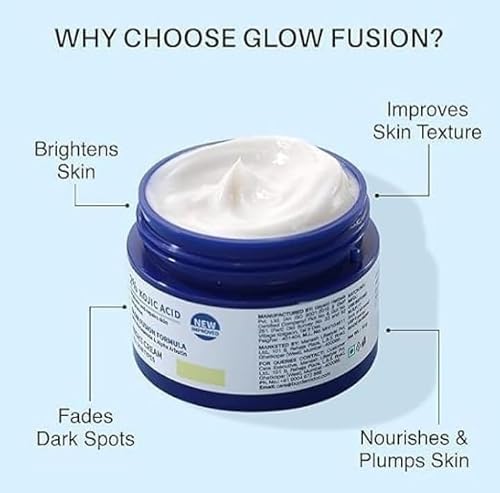 Lazubix DarmaDoc 2% Kojic Acid Glow Fusion Formula Night Cream For Even-Toned and Bright Skin (50 g)