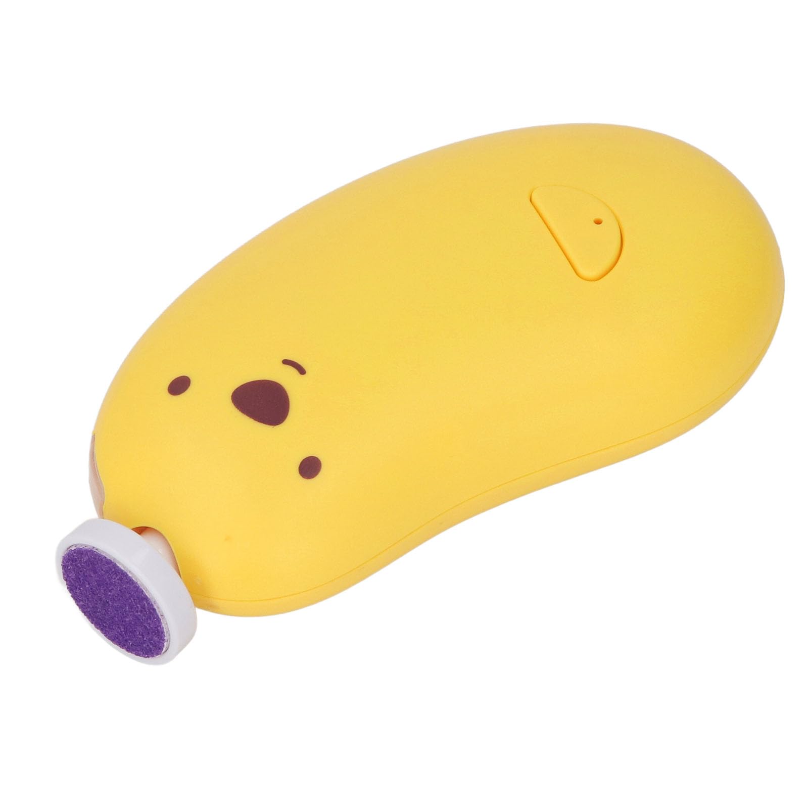 BTSEURY Baby Nail Trimmer, Electric Nail Clipper, Gentle Baby Nail Clipper Multi Speed Rechargeable Portable Nail Grooming Care Kit with 6 Grinding Heads (Yellow)