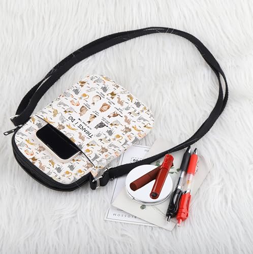 Cats Lover Gift Things I Do in My Spare Time Cat Crossbody Bag Pet Owner Gifts Cats Mom Gifts Funny Kitten Crossbody Purse4
