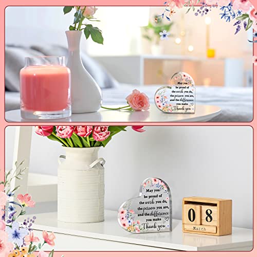 Thank You Gift For Women Inspirational Gifts Coworker Gifts Office Gift For Colleague Leaving Job Gifts Farewell Gift Appreciation Gifts For Friends Nurse Teacher Keepsake (Heart) #TOP5