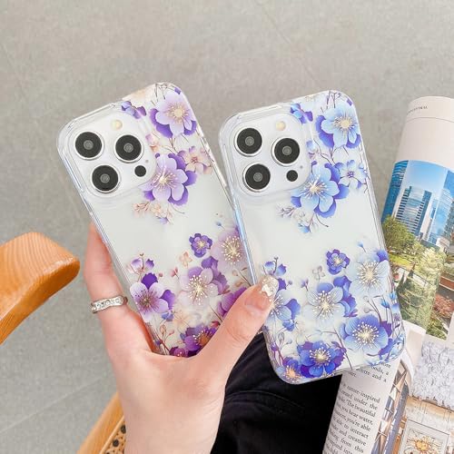 Coque iPhone 14 antichoc fleur transparente protection IMD F6