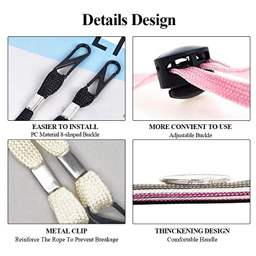 Delicay LANYARD 001 Face Mask Lanyard Strap Adjustable Mask Holder Ear Saver Around The Neck Mask Hanger thumb #2
