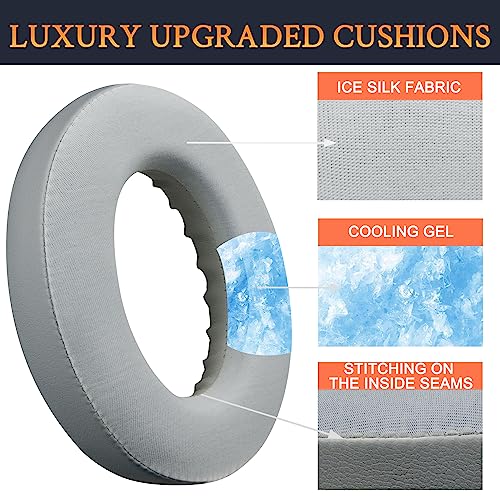 SOULWIT Cooling Gel Replacement Earpads for Bose 700 (NC700) Wireless Headphones, Ear Pads Cushions with Softer Leather - Image 4