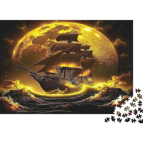 Puzzle de 1000 piezas de barco antiguo de papel para reducir el estrés y decorar tu cuarto
