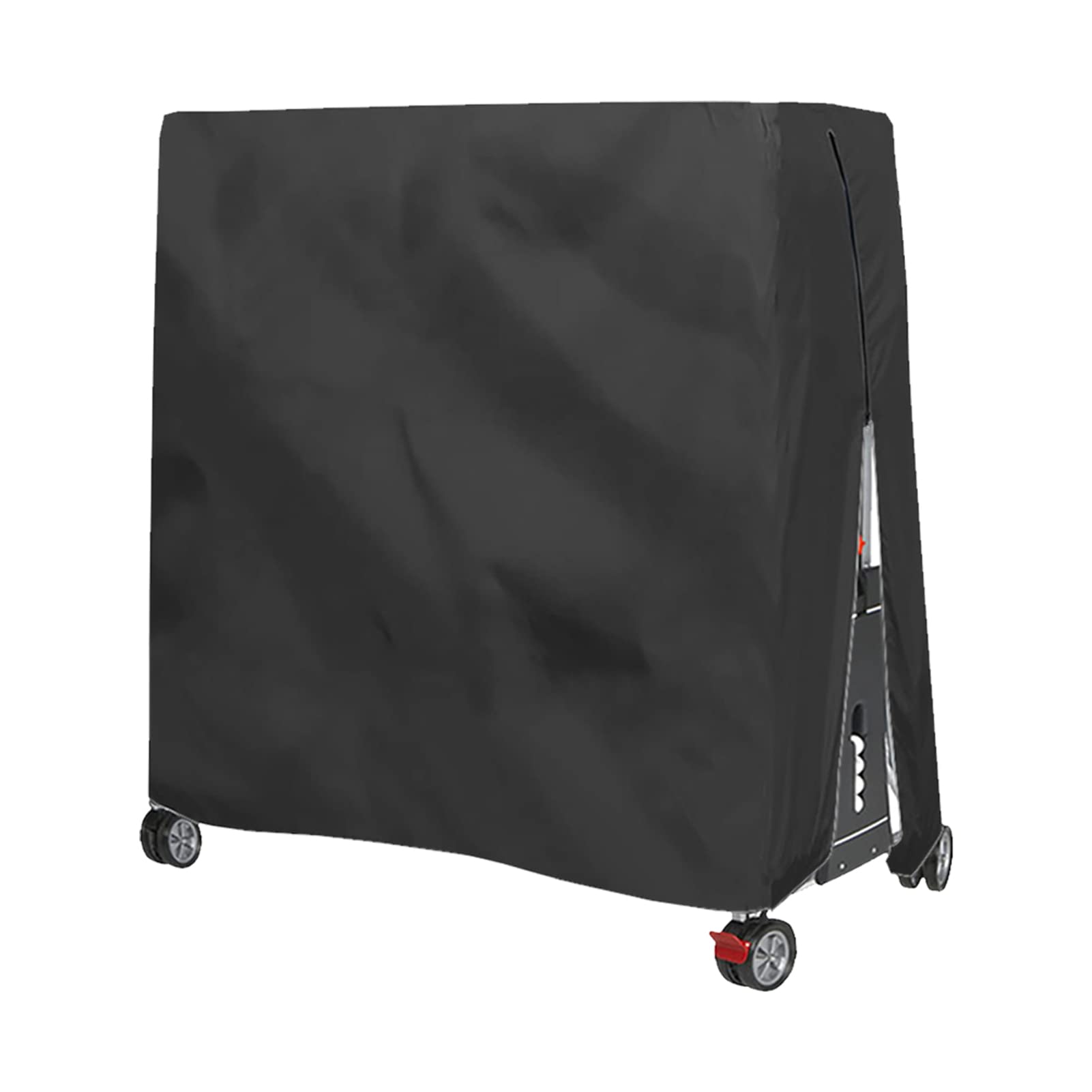 Copertura per tavolo da tennis e ping pong con cerniera e coulisse, 420D Oxford resistente impermeabile per interni ed esterni (185 x 165 x 70 cm) (nero)