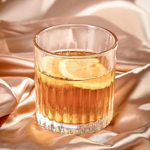 Image of WRINGO 280ml Italian Premium Juice Glasses and Transparent Water Glass Medium Size Tumbler Glasses for Drinking Water and Cocktails, Diamond Design Glass Water Set of 6 (Elegant, Set of 6)